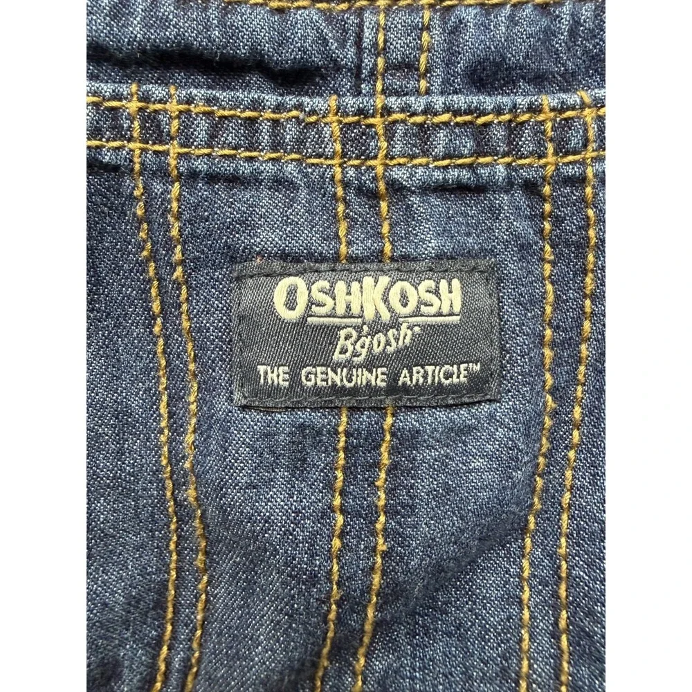 OshKosh Bgosh Overalls Toddler 2T Blue Denim‎ Classic Bib